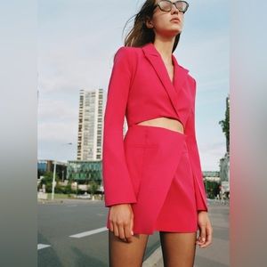 Zara Cutout Blazer Dress